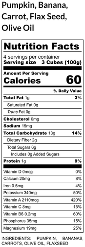 Pumpkin, Banana, Carrot (4-5 meals)