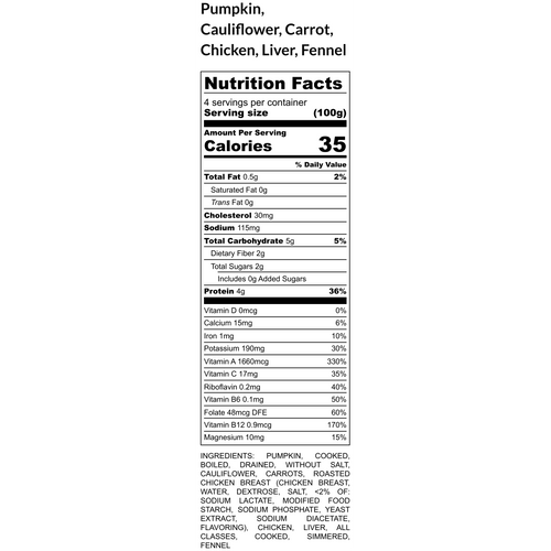 NEW! Chicken Liver & Roasted Veggies (4-5 meals)