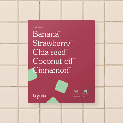 Banana, Strawberry, Chia Seed (4-5 meals)